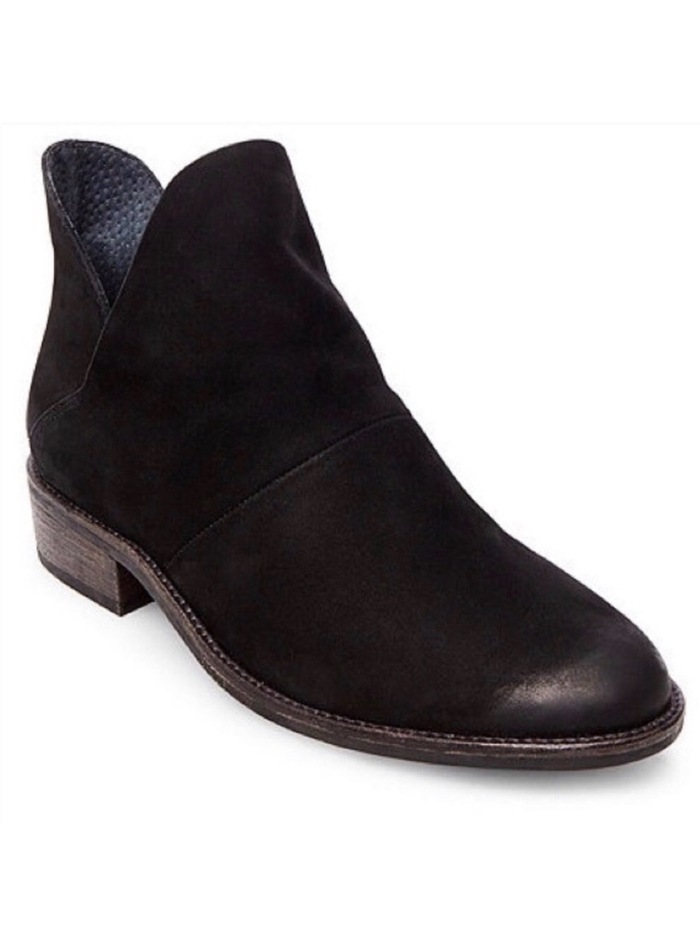 Steve Madden Wila Black Suede Ankle Boots Size 6